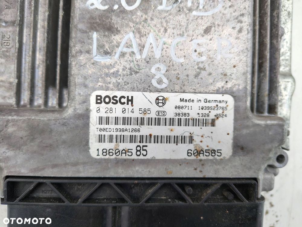 KOMPUTER SILNIKA KOMPLET 1860A585 MITSUBISHI LANCER 8 VIII 2.0 DID - 2