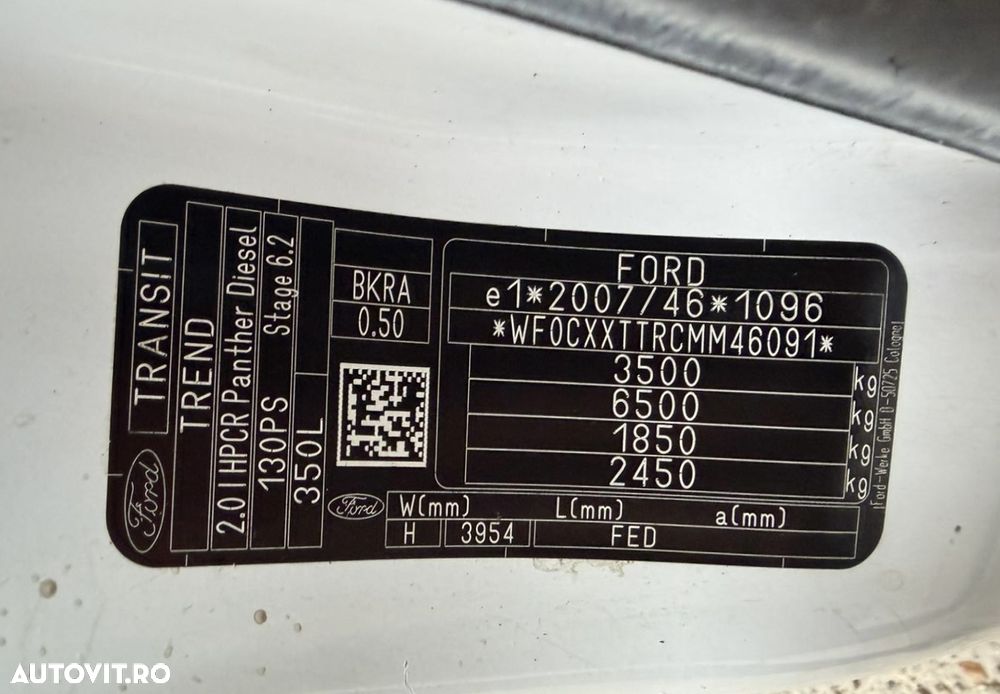 Ford Transit DOKA 7 LOCURI AXA DUBLA SPATE - 30