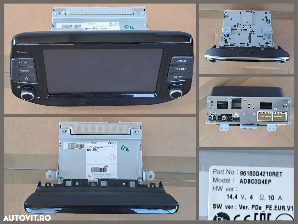 Hyundai i30 PD PDE gen 3 2017-2024 Volan Maneta stergatoare lumini Spira volan Radio Cd Butoane comanda clima Panou butoane reglaj faruri Camera video frontala Ceasuri bord Grila ventilatie Ornament trim central - 4