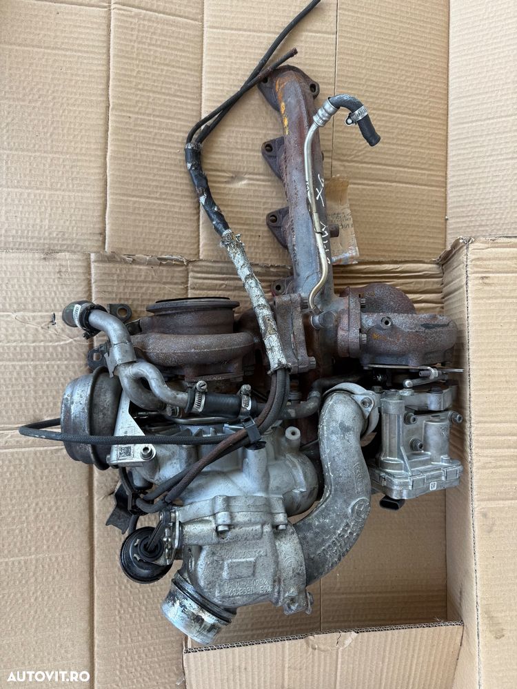 Set Turbine Biturbo BMW N57D30B (299/306 CP) – Complet cu Galerie – Garanție Bmw x5 x6 e70 e61 f01 740d 535dx f07 gt - 2