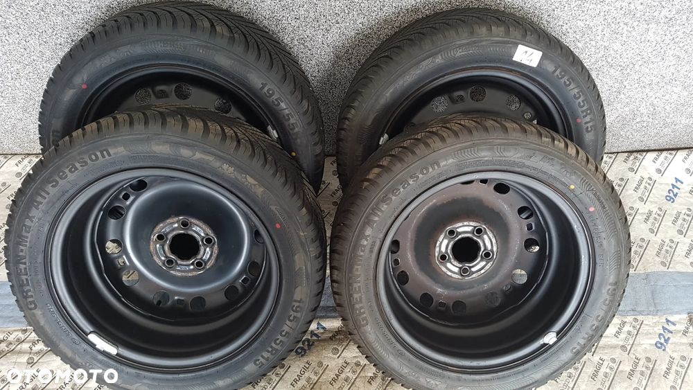 KOŁA CAŁOROCZNE SEAT IBIZA WV POLO SKODA FABIA  5X100  195/55R15 6JX15 ET38 - 19
