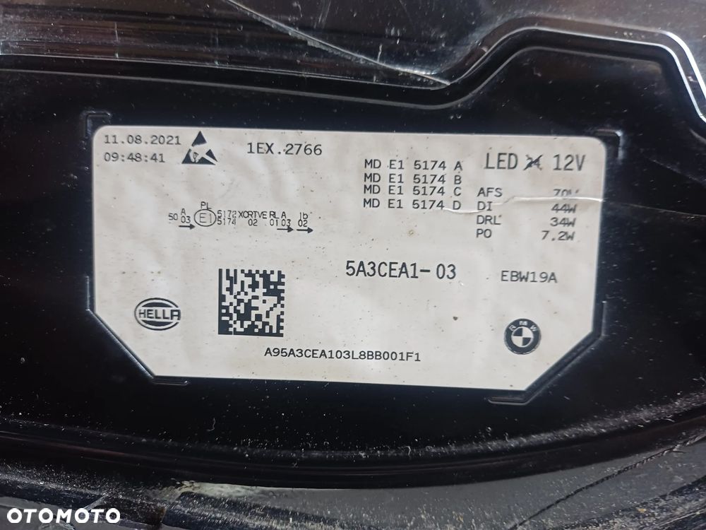 Lampa lewy przod BMW IX M60 IX20 EUROPA - 5