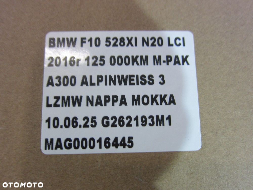 BMW 5 F10 SŁUPKI OSŁONY DASZKI ELEMENTY PODSUFITKI CZARNEJ 51168052676 - 16