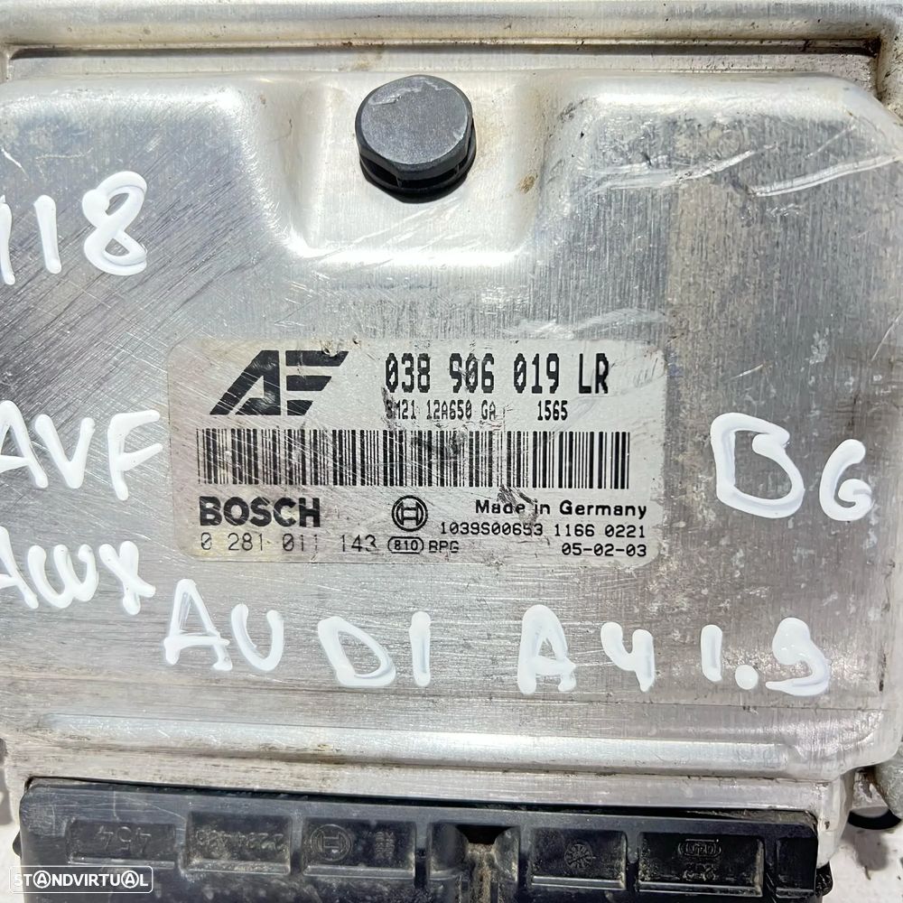 .Centralina Motor Bosch VW VAG Volkswagen Ford Seat AUY 1.9 TDi 115cv 8v 038 906 019 LR / 0 281 011 143 - 1