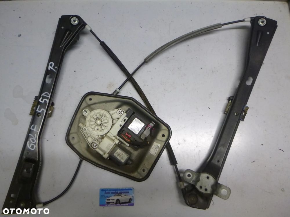 PODNOŚNIK SZYBY PRAWY PRZÓD VOLKSWAGEN GOLF V  5D  1K3837462B   1K0959792J - 1