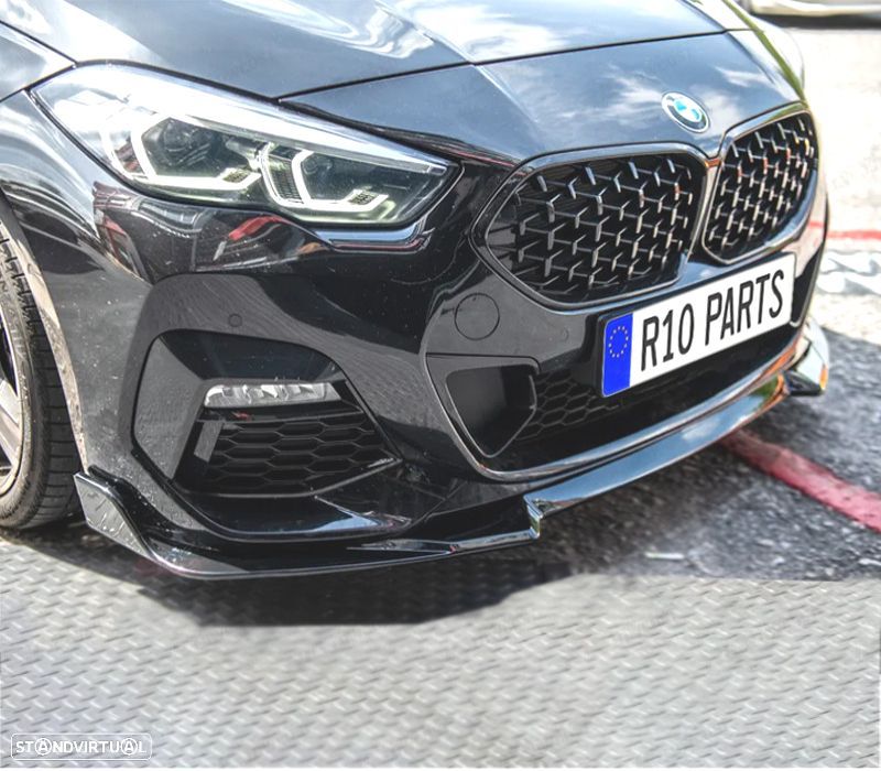 SPOILER LIP DIANTEIRO BMW F44 PRETO BRILHANTE - 3