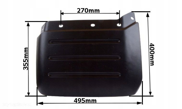NADKOLE BŁOTNIK PŁASZCZ przedłużenie przednie PRAWE Forterra 15.364.918 - 4