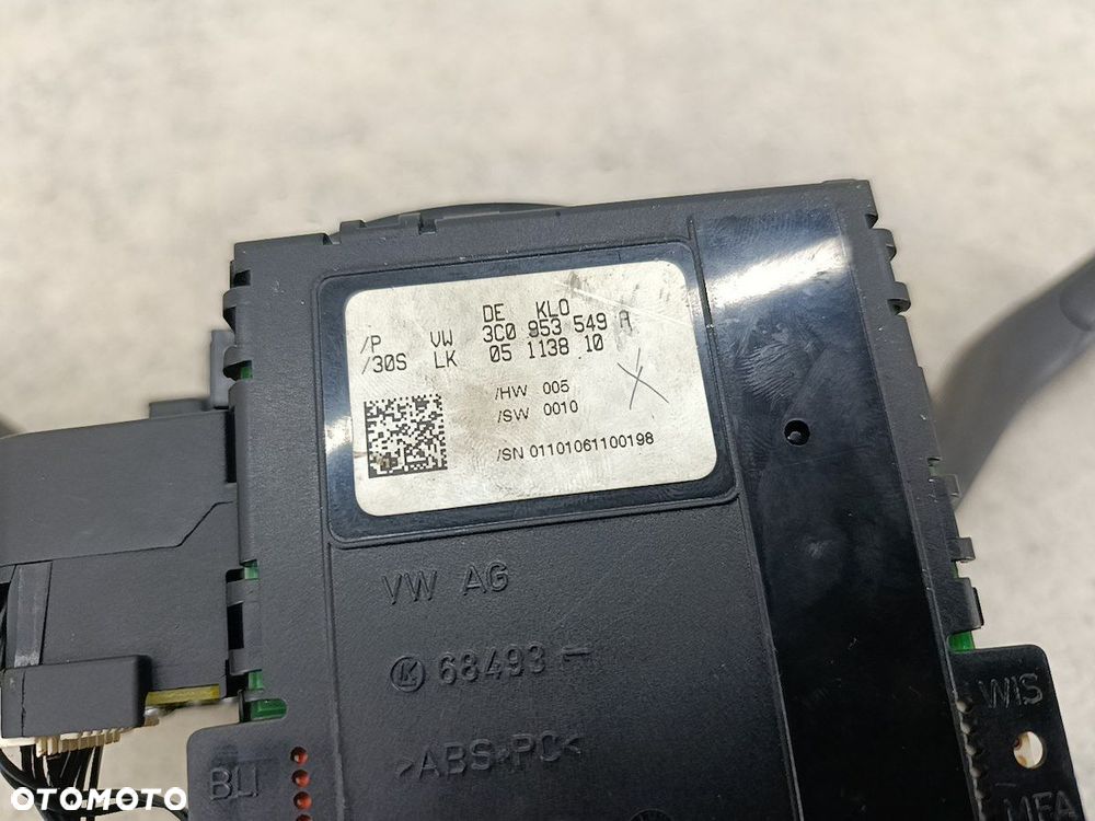 PRZEŁĄCZNIK ZESPOLONY VW PASSAT B6 3C9953513  3C0953549A 2.0 TDI - 10