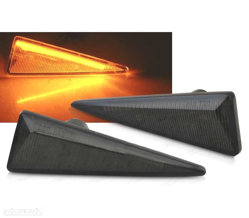 PISCAS LATERAIS LED DINÁMICOS RENAULT MEGANE MK2 SCENIC FUMADOS - 1