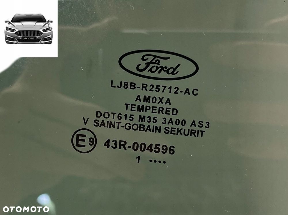 SZYBA DRZWI PRAWY TYŁ FORD MUSTANG MACH-E TEMPERED LJ8B-R25712-AC 2021r - 2