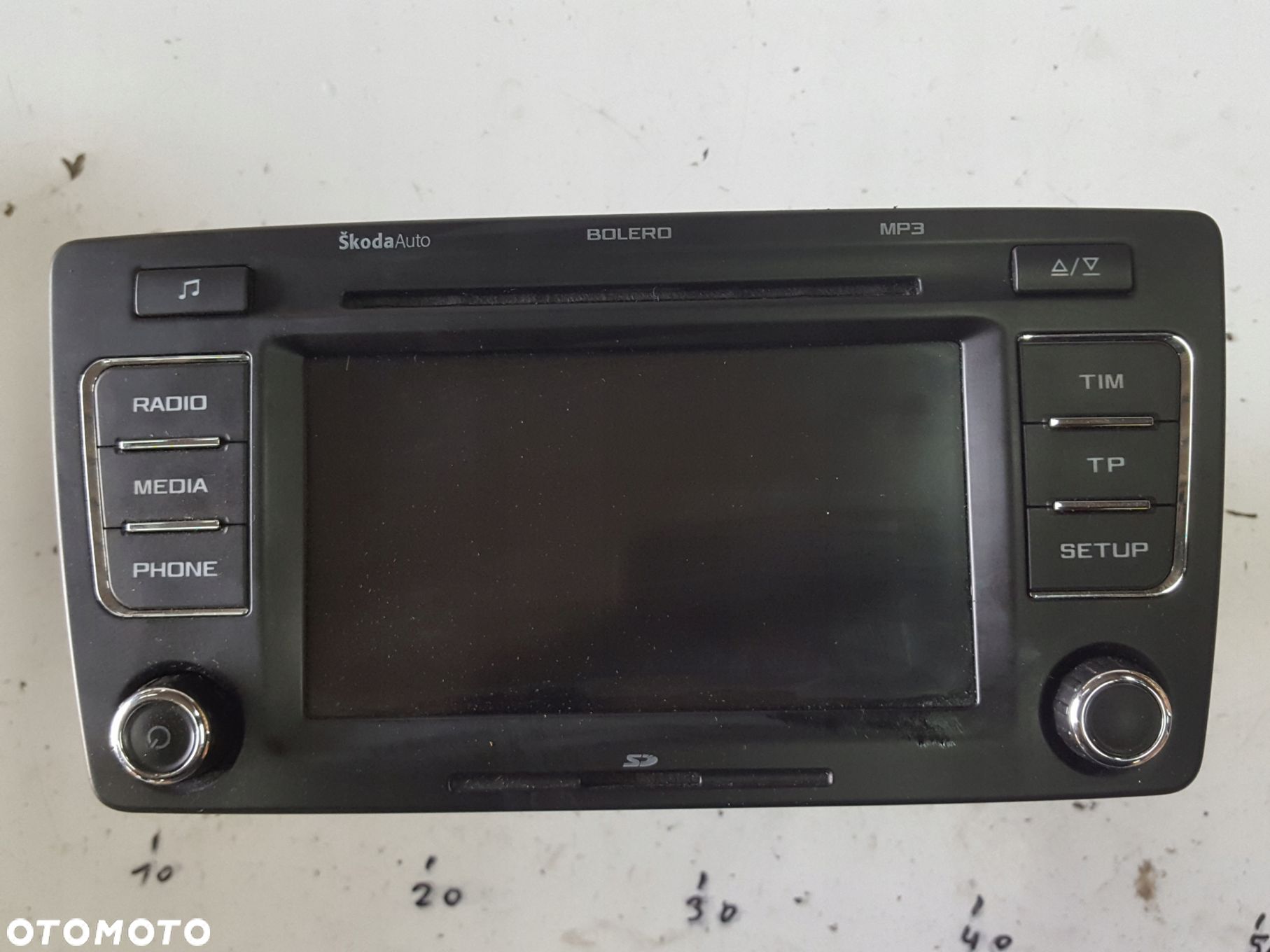 SKODA OCTAVIA 2 II LIFT 08r- RADIO CD MP3 BOLERO 1Z0035156G - 1