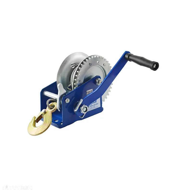 Troliu manual cablu otel sau chinga HUSAR WINCH 1600lbs(trage 725kg) - 1