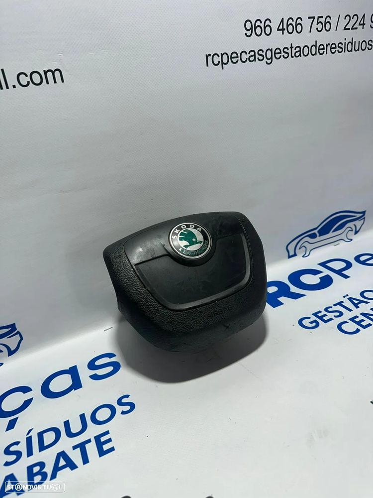.Airbag Volante Condutor Original Skoda Fabia MK2 5J Roomster 5J7 Yeti 5L 5J0880201H 2006 - 2017 - 3