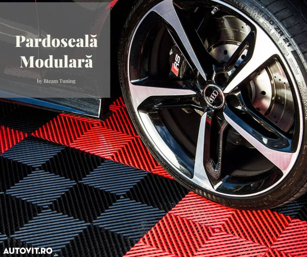 Pardoseala Modulara pentru Garaj si Ateliere Detailing - Rosu - 7