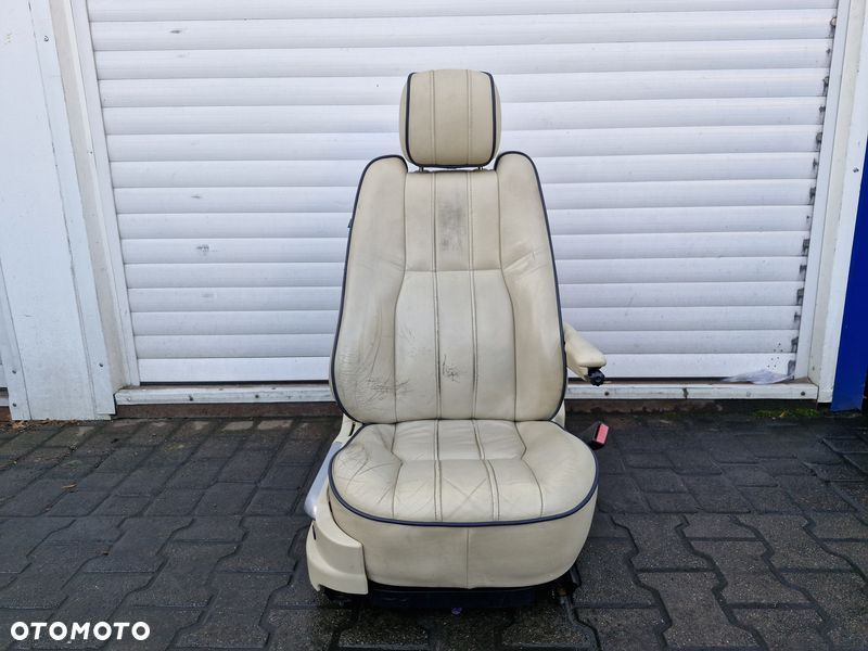 range rover l322 fotel prawy przód przedni pasażera skóra uk - 1
