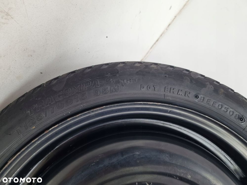 KOŁO DOJAZDOWE Toyota Yaris II dojazdówka 125/70 D15 R15 4x100 2150669 - 6