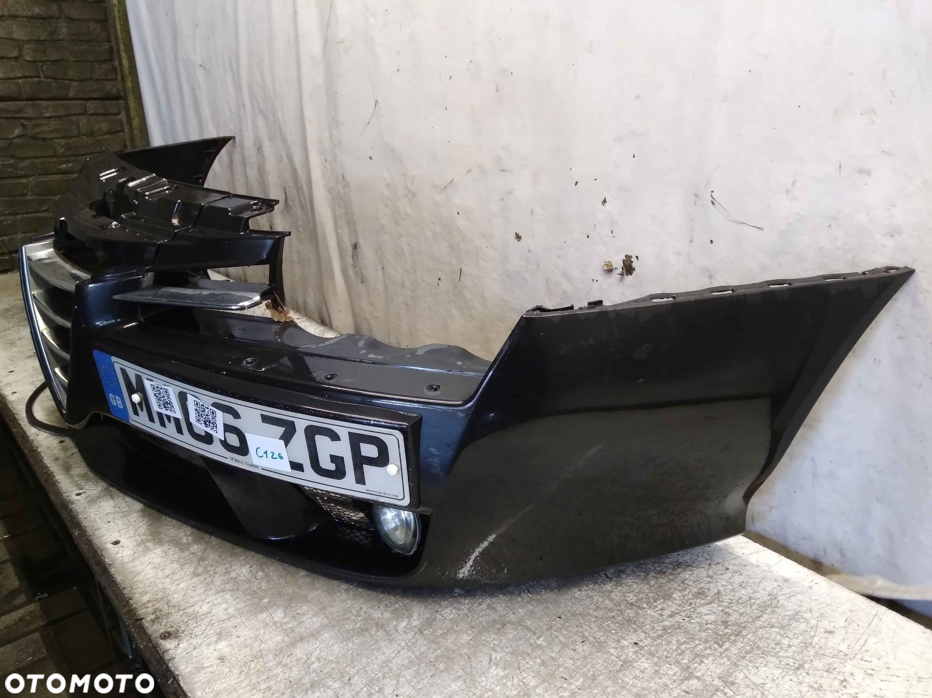 ^ ZDERZAK PRZÓD PRZEDNI ALFA ROMEO BRERA 876/B CZARNY SPRYSKIWACZE LAMP XENON HALOGENY - 4