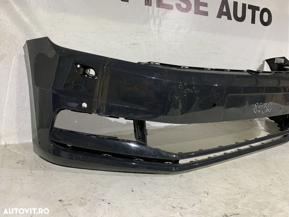 Bara fata VW Touran, 2015, 2016, 2017, 2018, 2019, cod origine OE 5TA807221A-L, cu gauri pentru spalatori faruri si senzori de parcare (4). - 3