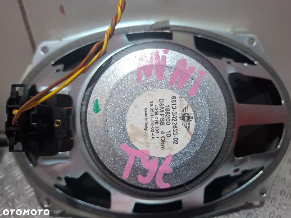 Głośnik tył MINI Cooper 2011 rok nr 3422633 - 3