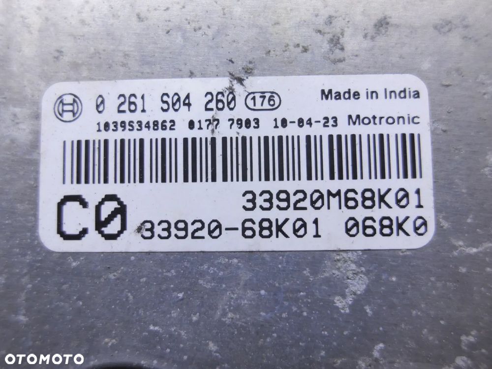 SUZUKI ALTO KOMPUTER ECU 33920-68K01 0261S04260 - 2