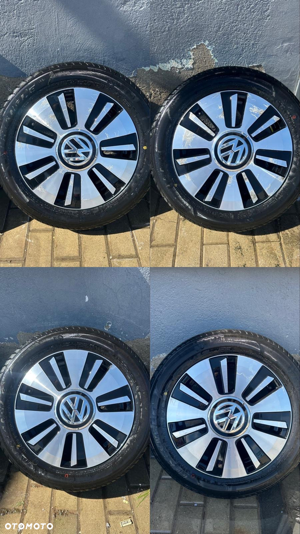 ALUFELGI KOŁA 5X100 VW UP SKODA CITY GO R15 NOWE OPONY. ET35