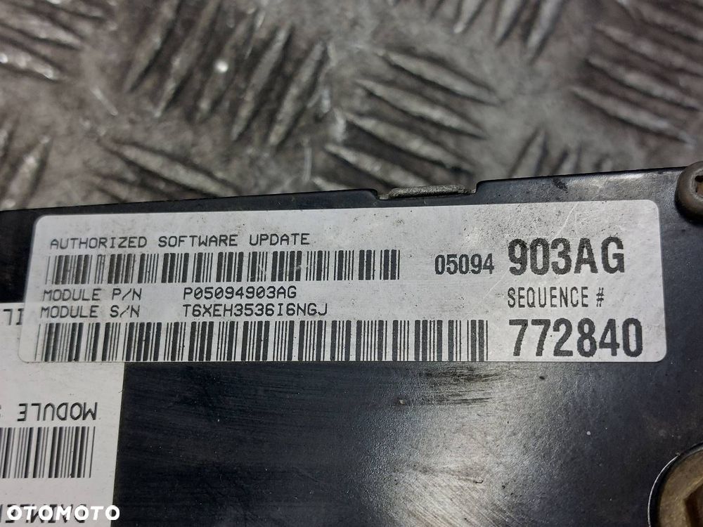 ZESTAW STARTOWY IMMO CHRYSLER 300C I 2.7 V6 04-10r AUTOMAT - 5