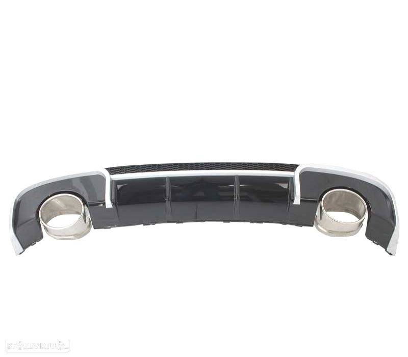 DIFUSOR PARACHOQUES TRASEIRO AUDI A3 8V 12-16 LOOK RS3 + PONTEIRAS - 4