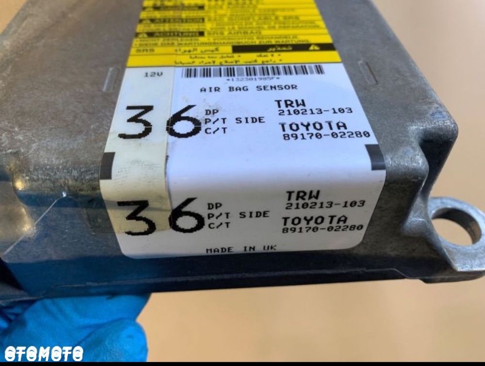 89170-02280 moduł sensor airbag Toyota corolla e12 poduszki powietrznej - 4