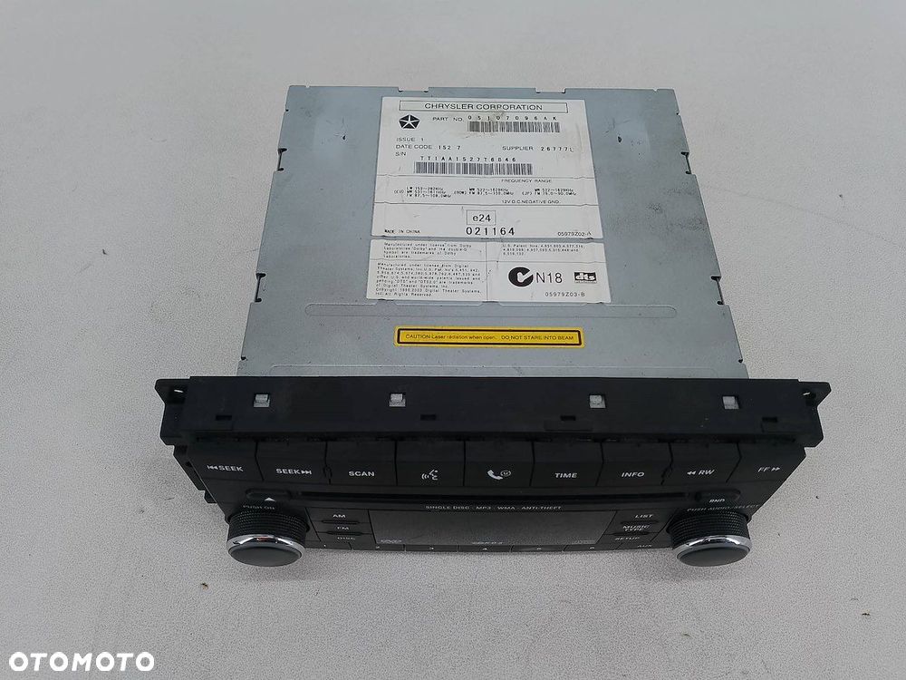 RADIO CD CHRYSLER SEBRING III 06-10 05107096AK - 7