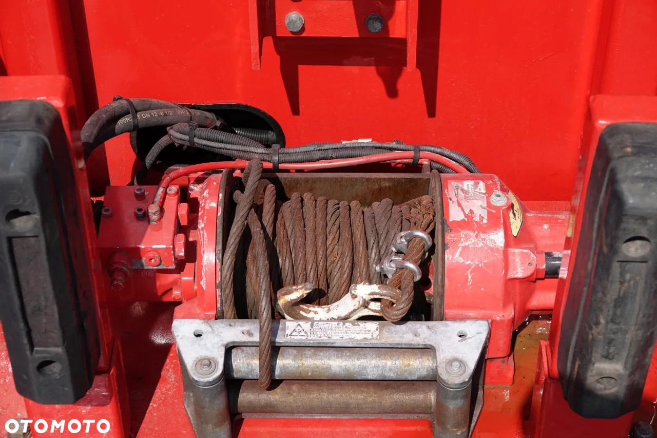 DAF CF 460 / 8x2/  LAWETA / PLATFORMA / NAJAZDY HYDRAULICZNE / WYCIĄGARKA / oś skrętna i podnoszona / EURO 6 - 17