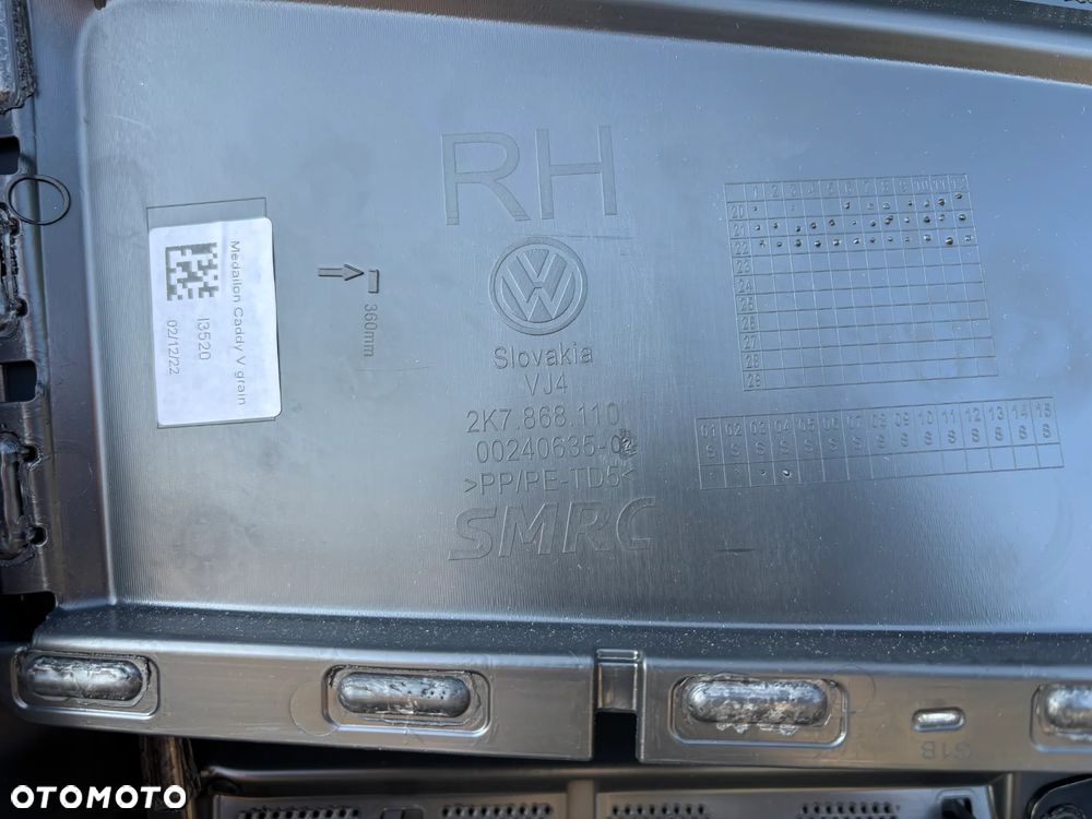 Vw Caddy IV boczek tapicerka drzwi prawy lewy 2K7868109 2K7867133 - 11