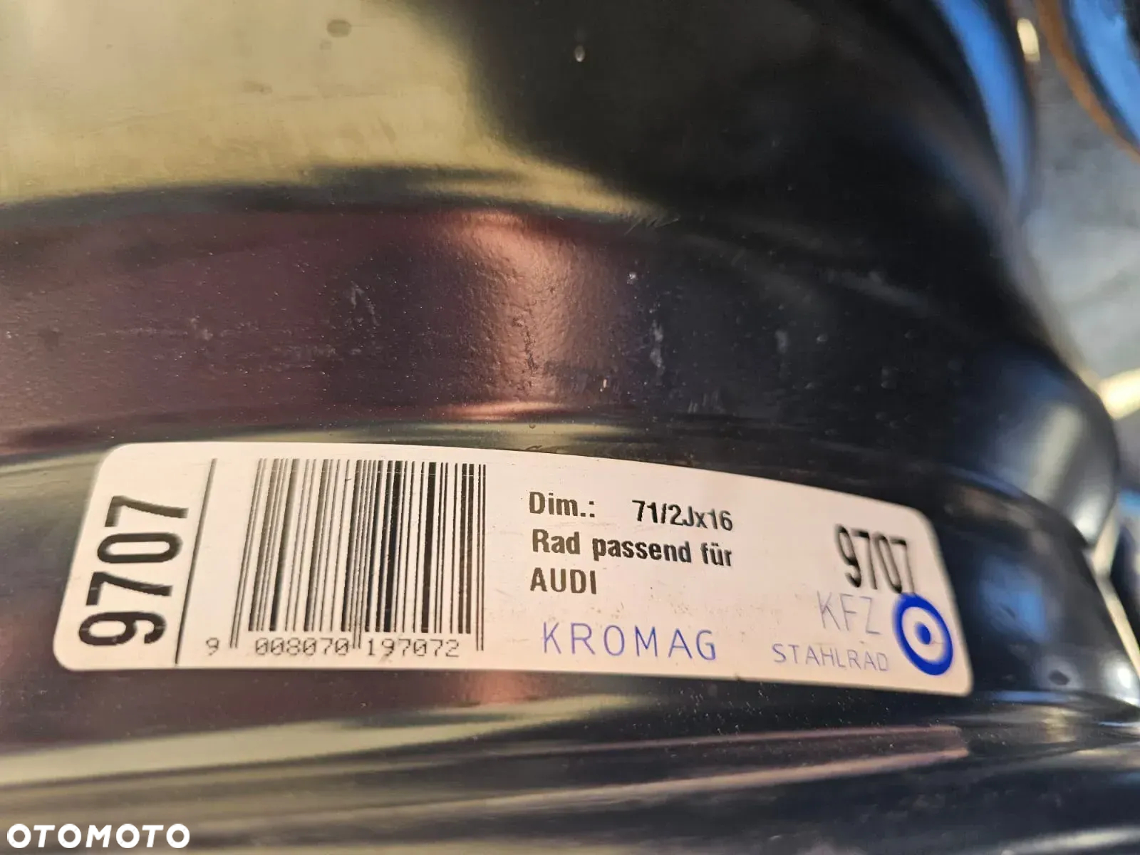 (S15) Felgi stalowe 16'' Audi A4 B8 B9 A6 C7 Mercedes A B C E Klasa / 7,5x16 ET45 5x112 - 7