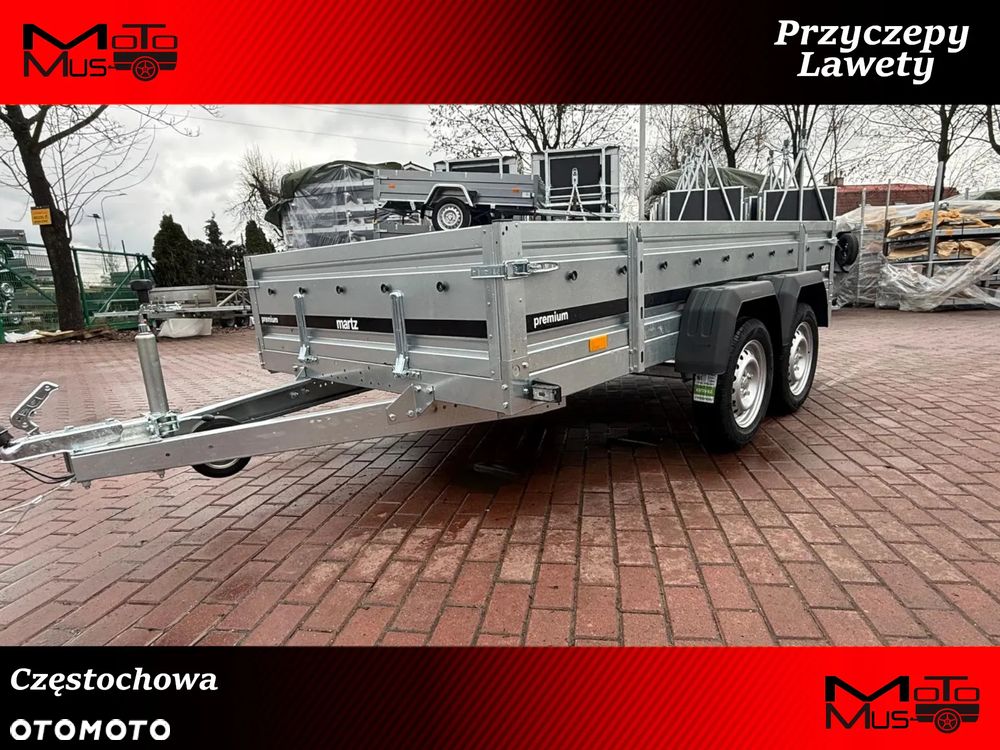 Martz Przyczepa Martz Premium 300/2 2 oś 300x150x40cm dwuosiowa DMC 750kg dostawa - 1