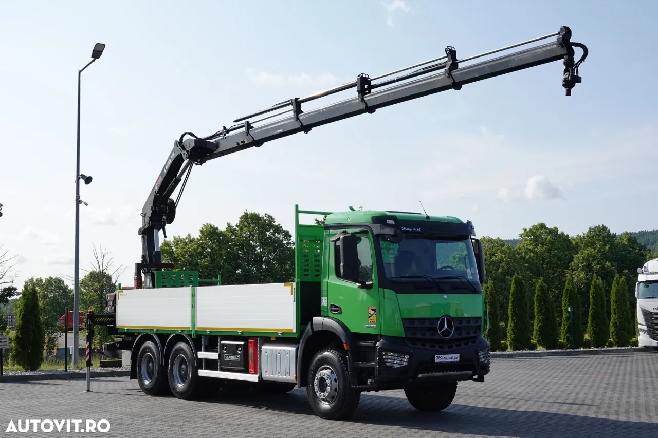 Mercedes-Benz AROCS 2636 / 6x4 / TRANSMISIE - 6.5 M / + HDS HIAB 4x extensie: 13 m / EURO 6 / 2018 AN / RADIO CONTROL / ANVELOPE 100% - 5