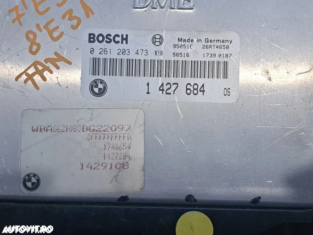 Unitate control ECU calculator motor DME M5.2 Original BMW Seria 7 E38 Seria 8 E31 750i 750iL 850Ci M73 - 2