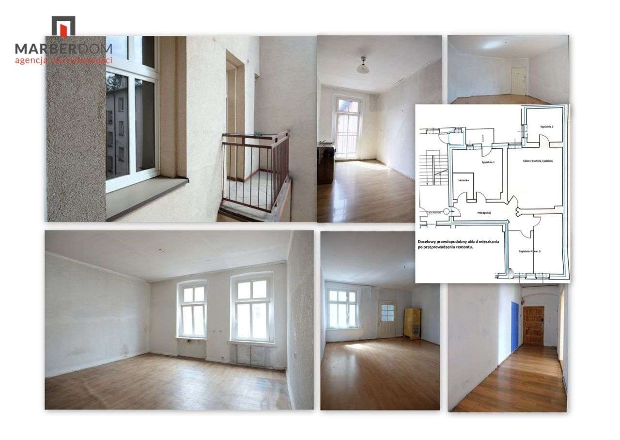 Duże 3, 4 pokojowe mieszkanie 91m2 Chorzów Centrum