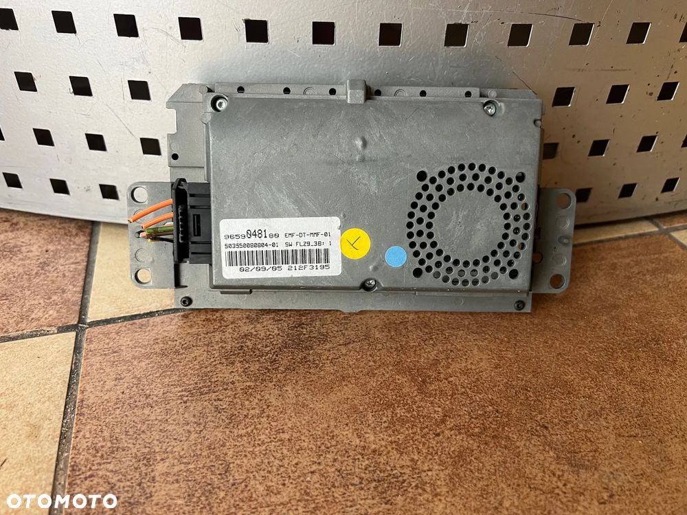 EKRAN WYŚWIETLACZ  LCD MONITOR RADIA PEUGEOT 607 LIFT 9659048180 - 2