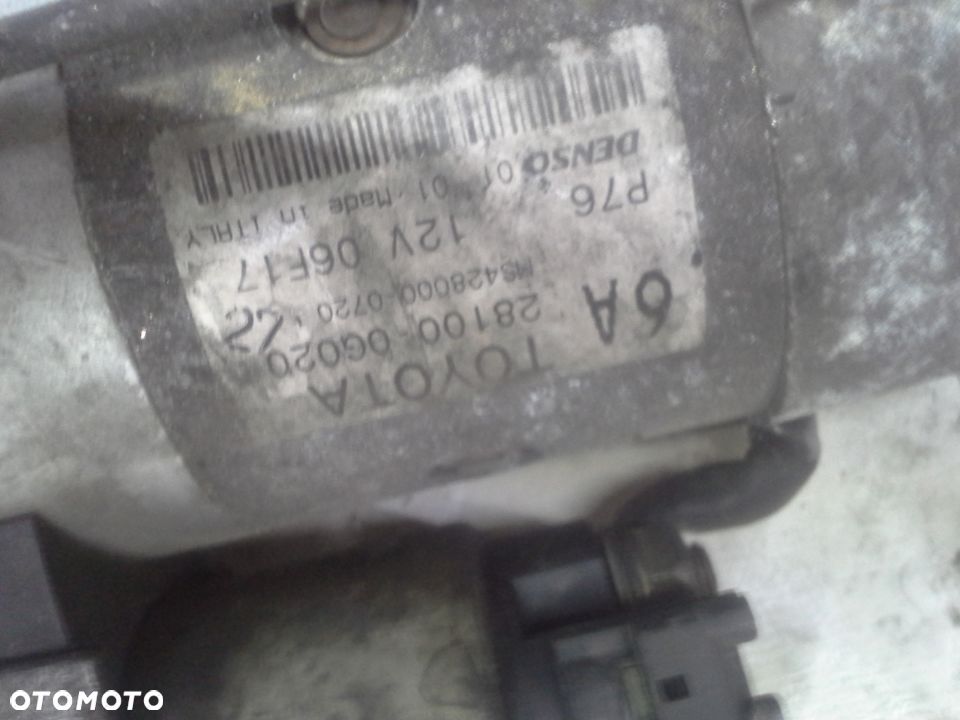 Toyota Corolla E12 Yaris II 1.4 D4D rozrusznik Denso 28100-0G020 - 9