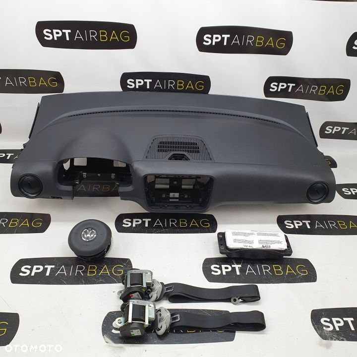 VW UP! UP DESKA ROZDZIELCZA KONSOLA KOKPIT PULPIT PODUSZKI AIRBAG AIR BAG PASY KIT SET - 1