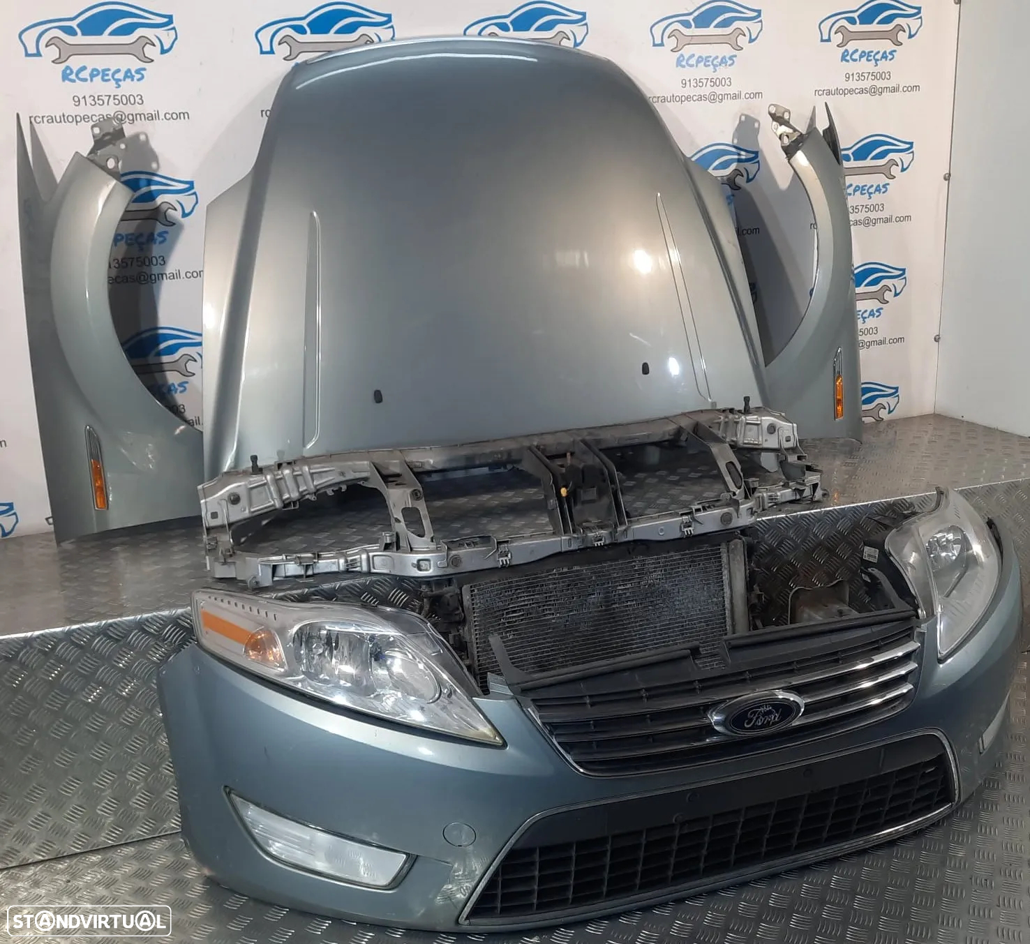 FRENTE COMPLETA FORD MONDEO IV 4 MK4 CAPOT PARACHOQUES GUARDA-LAMAS OTICAS RADIADOR VENTILADOR FRENTE FIBRA REFORÇO - 9