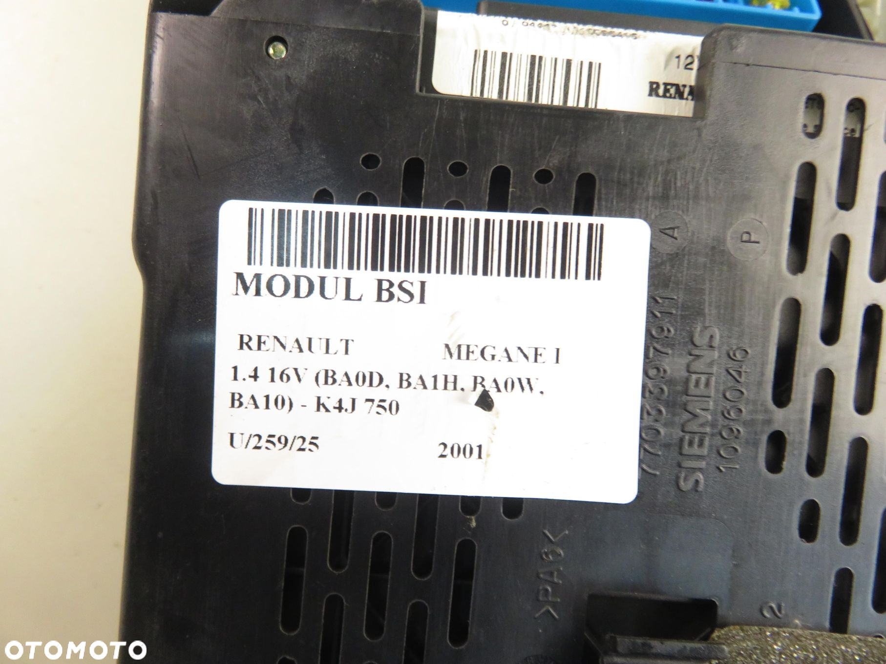 BSI RENAULT MEGANE I 1.4 16V (BA0D, BA1H, BA0W, BA10) - K4J 750 8200029340B - 12