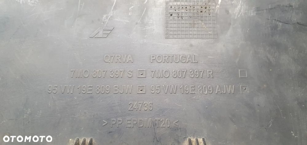 Zaślepka zderzaka tył tylna osłona haka VW Sharan 7M0807397S - 5