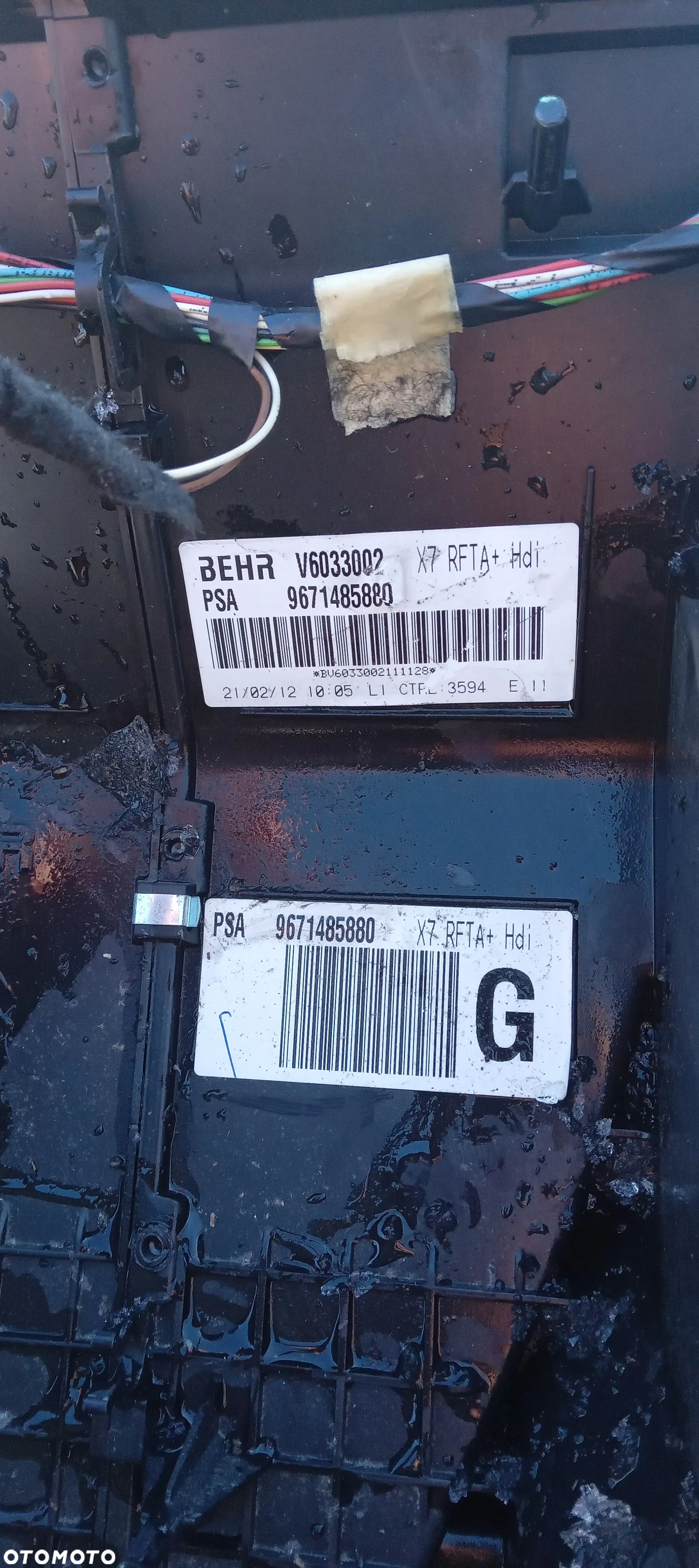 Citroen C5 X7 obudowa nagrzewnicy 9671485880 - 3