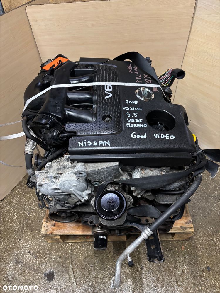 Silnik Nissan 3,5 V6 VQ35 Murano Pathfinder Navara kompletny film video eBay - 1
