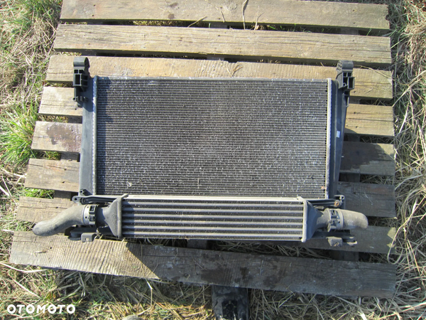 Chłodnica wody + intercooler Opel Corsa D 1.3 CDTi