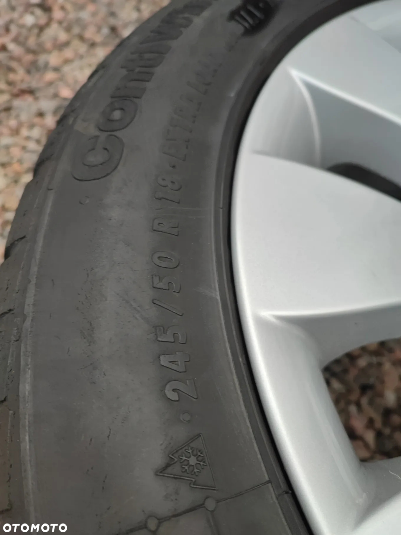 BMW E39 / E38 / X5 / X3 / E60 / E65 / E65 ORYGINALNE ALUFELG STYLINGI 91 8Jx18" ET24 + OPONY ZIMA CONTINENTAL 245/50/R18 O NR. 36 11 6 753 237 OEM W DOBRYM STANIE - 15