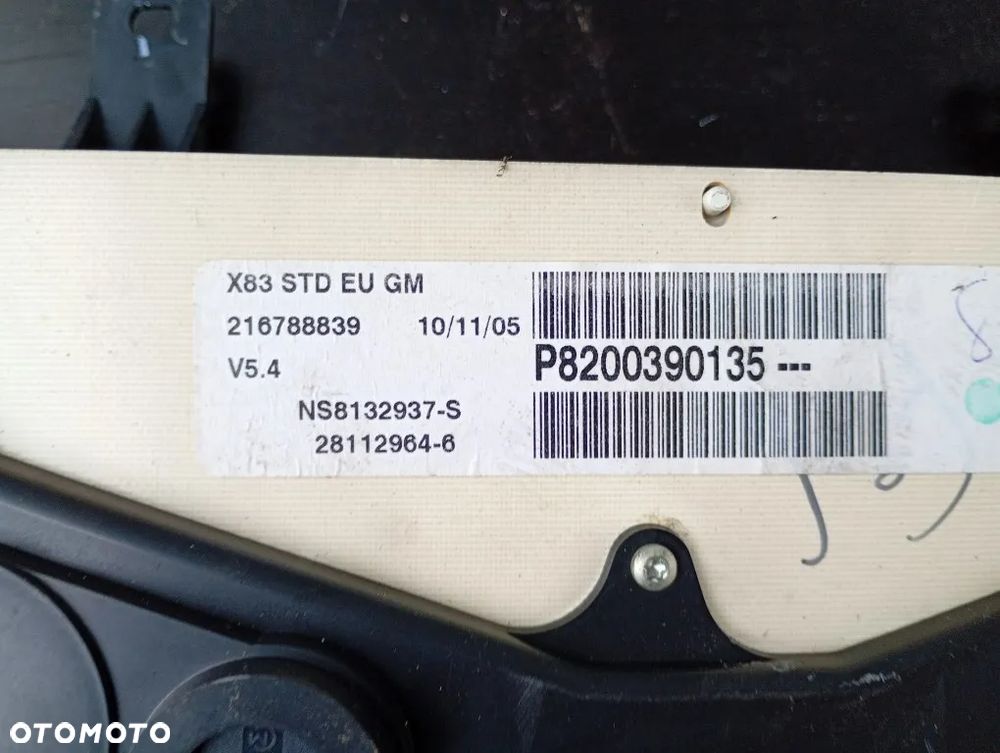 Licznik Zegary Opel Vivaro A Renault Trafic II 2001-2006r Europa P8200390135 - 7