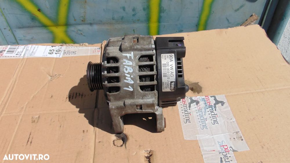 Alternator Skoda Fabia 1/VW Polo 9N/Seat Ibiza/VW Fox 1.2 benzina cod BME an 2002-2008 cod 03D903025J - 1