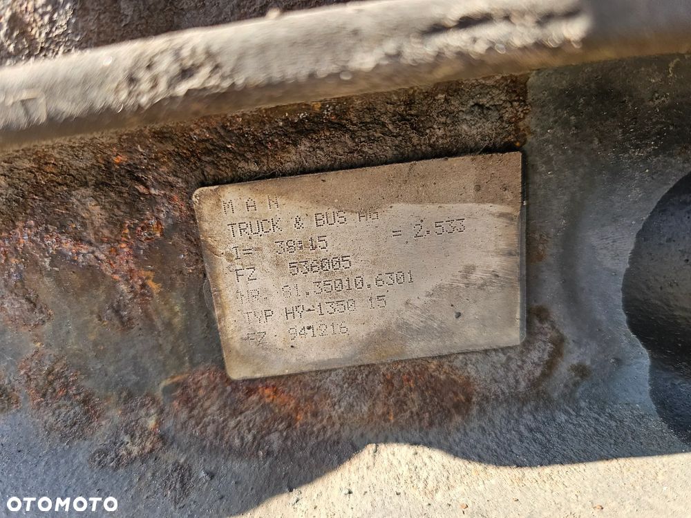 MOST WKŁAD MOSTU MAN TGX TGM TGA 38/15 2,533 HY-1350 - 5