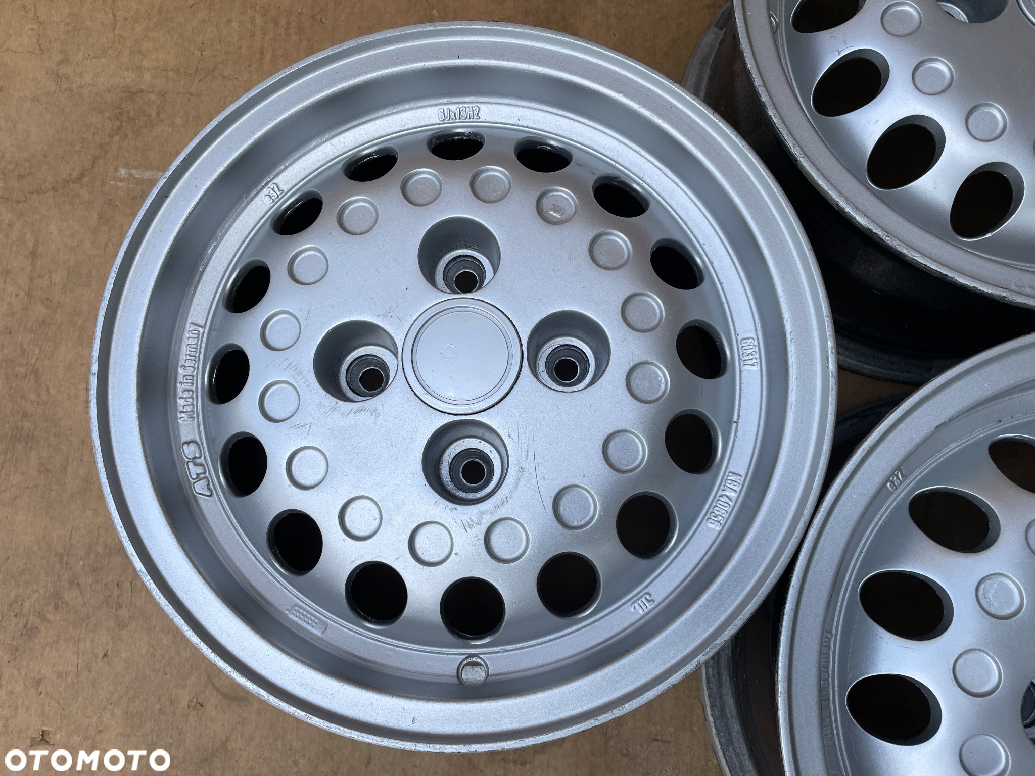 Oryginalne Felgi Aluminiowe ATS 6J 6 13 13" ET32 4x108 Komplet KBA40656 4 Sztuki FORD PEUGEOT AUDI CITROEN - 5